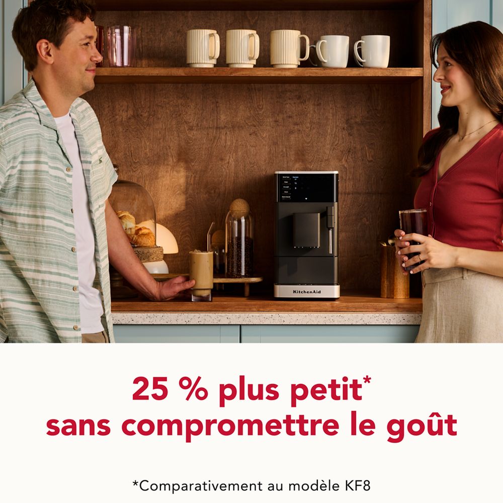 Machine à espresso entièrement automatique KF2 avec moulin - De l’espresso chaud au café glacé, dans le confort de chez vous