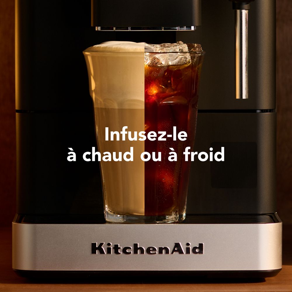Machine à espresso entièrement automatique KF2 avec moulin - De l’espresso chaud au café glacé, dans le confort de chez vous