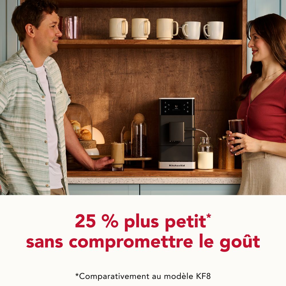 Machine à espresso entièrement automatique KF3 avec moulin - De l’espresso chaud au café glacé, dégustez un café personnalisé dans le confort de chez vous