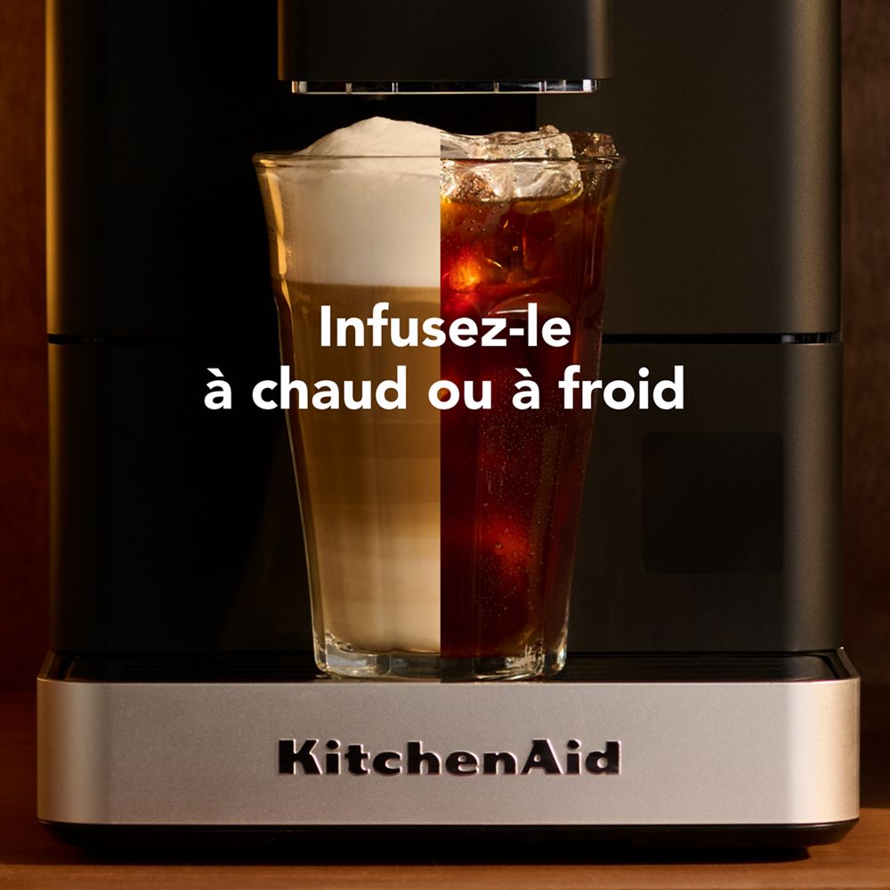 Machine à espresso entièrement automatique KF3 avec moulin - De l’espresso chaud au café glacé, dégustez un café personnalisé dans le confort de chez vous