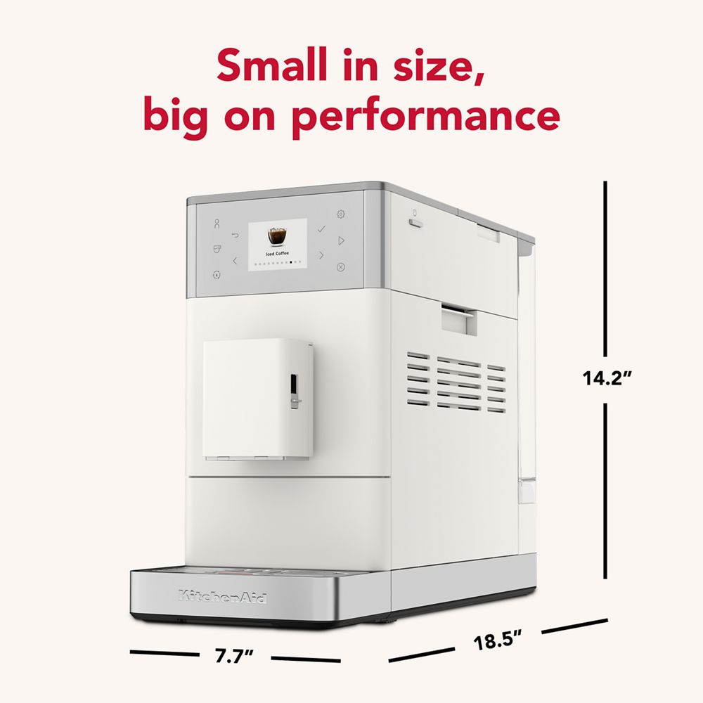 Fully automatic espresso machine KF3 with grinder – from hot espresso to iced coffee drinks, enjoy custom coffee at home.