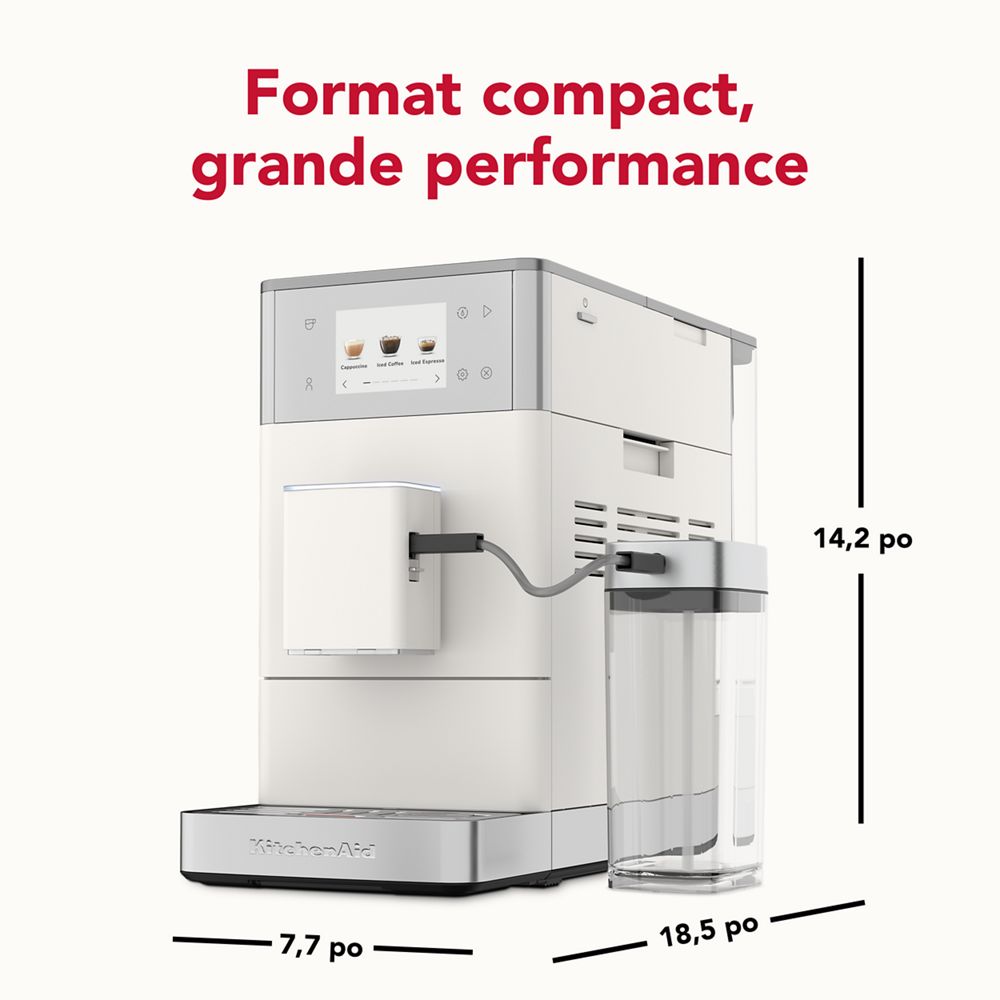 Machine à espresso entièrement automatique KF4 - Préparez facilement à la maison des boissons à base d’espresso et de café glacé, qu'elles soient préprogrammées ou personnalisées.