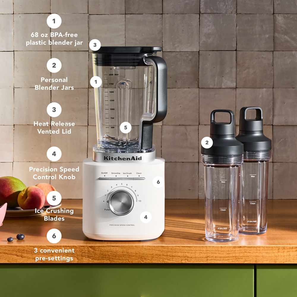 Mélangeur Pure Puissance KitchenAid® avec 2 pichets individuels