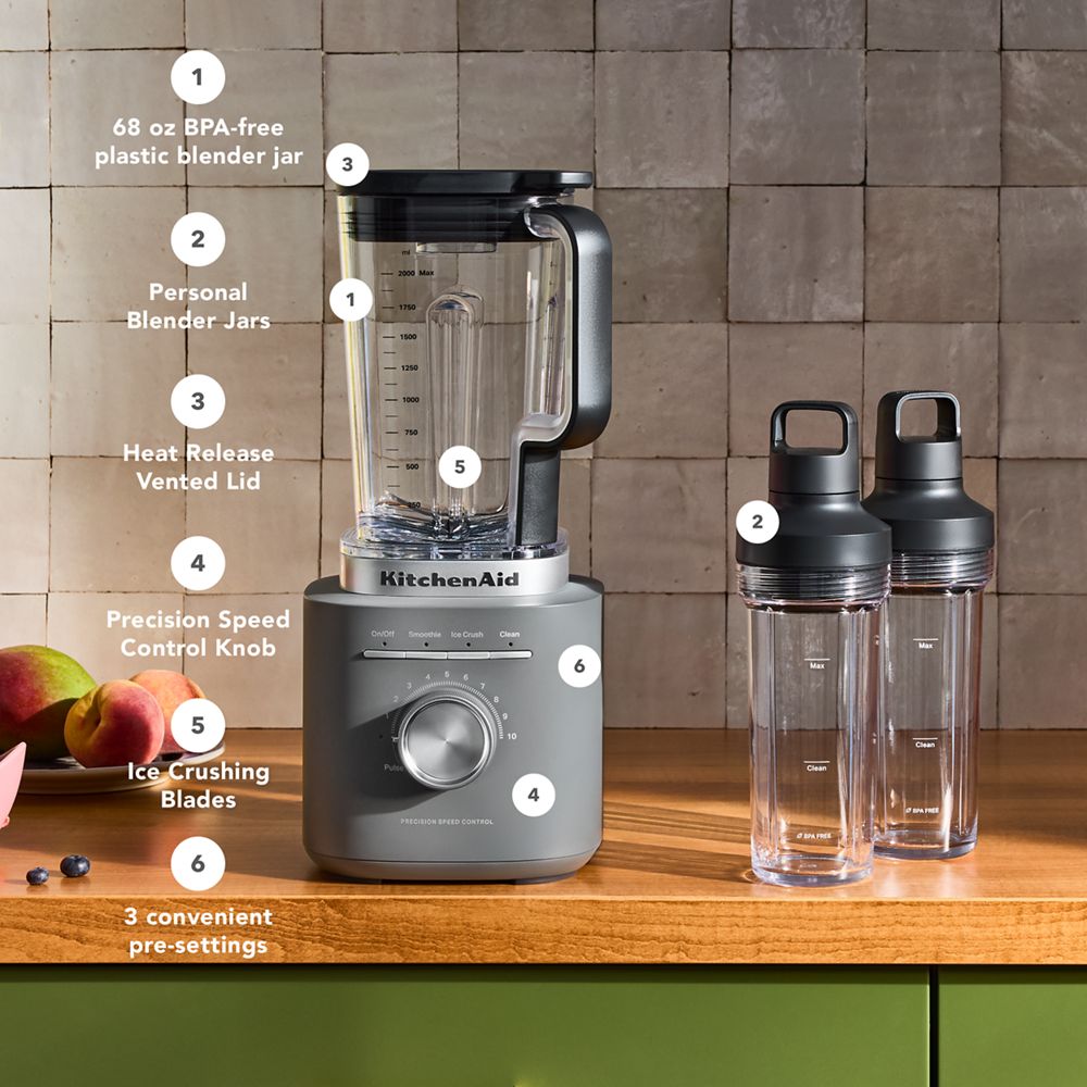 KitchenAid® Pure Power Blender with 2 Personal Blending Jars