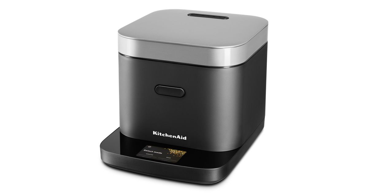 KitchenAid® Compact Grain and Rice Cooker - Black Matte | KitchenAid CA