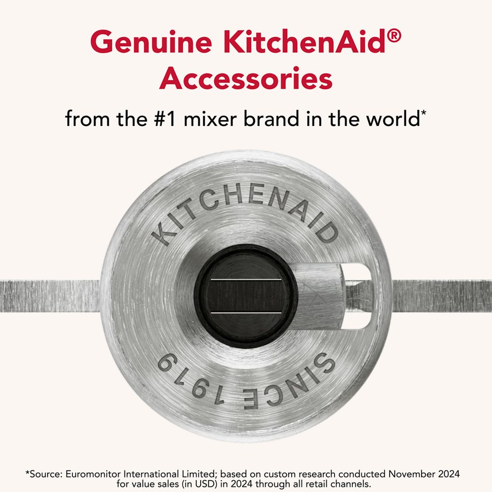 Durable stainless steel flat beater for select KitchenAid® tilt-head stand mixers