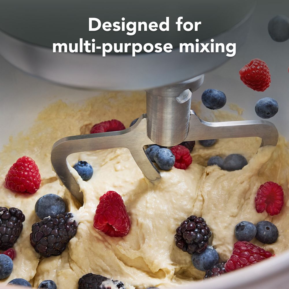 Durable stainless steel flat beater for select KitchenAid® tilt-head stand mixers