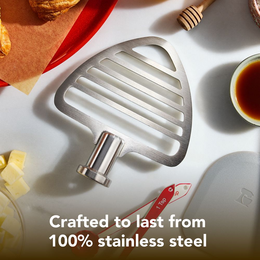 Durable stainless pastry beater for select KitchenAid® tilt-head stand mixers