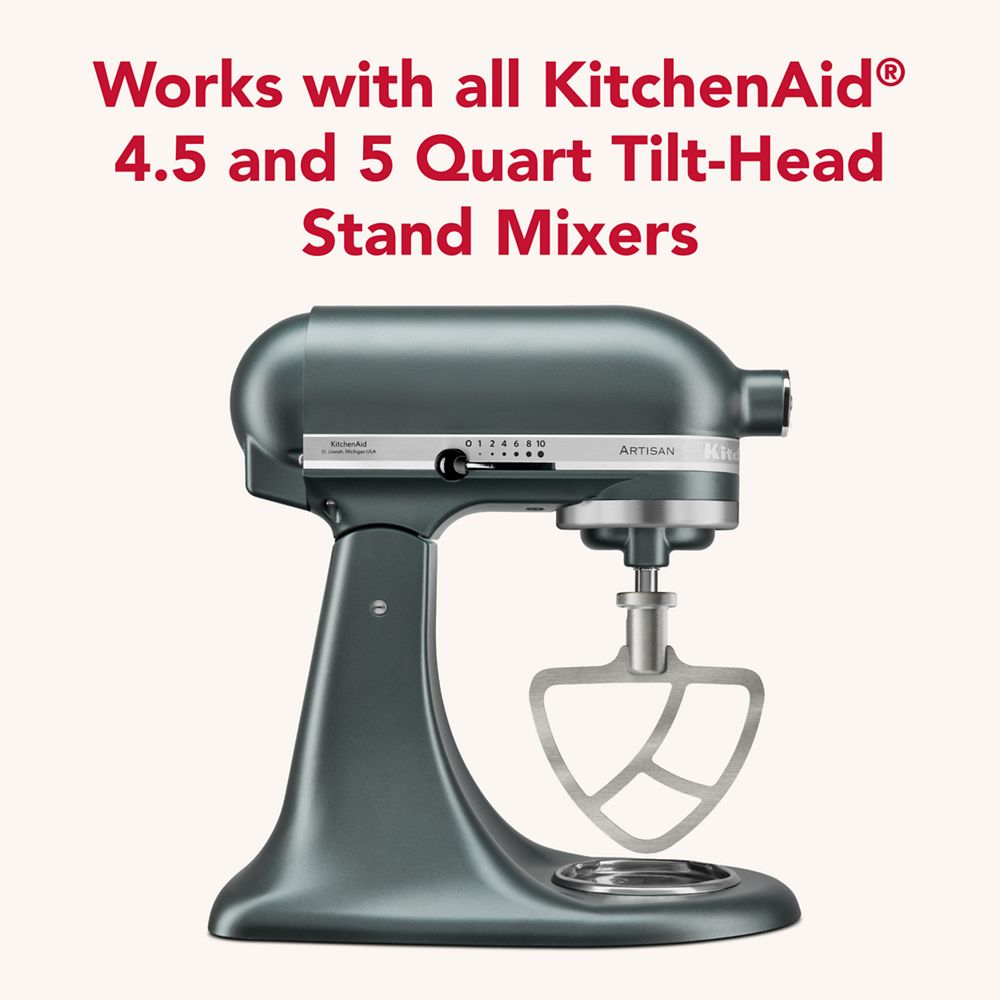 Durable stainless steel flat beater for select KitchenAid® tilt-head stand mixers