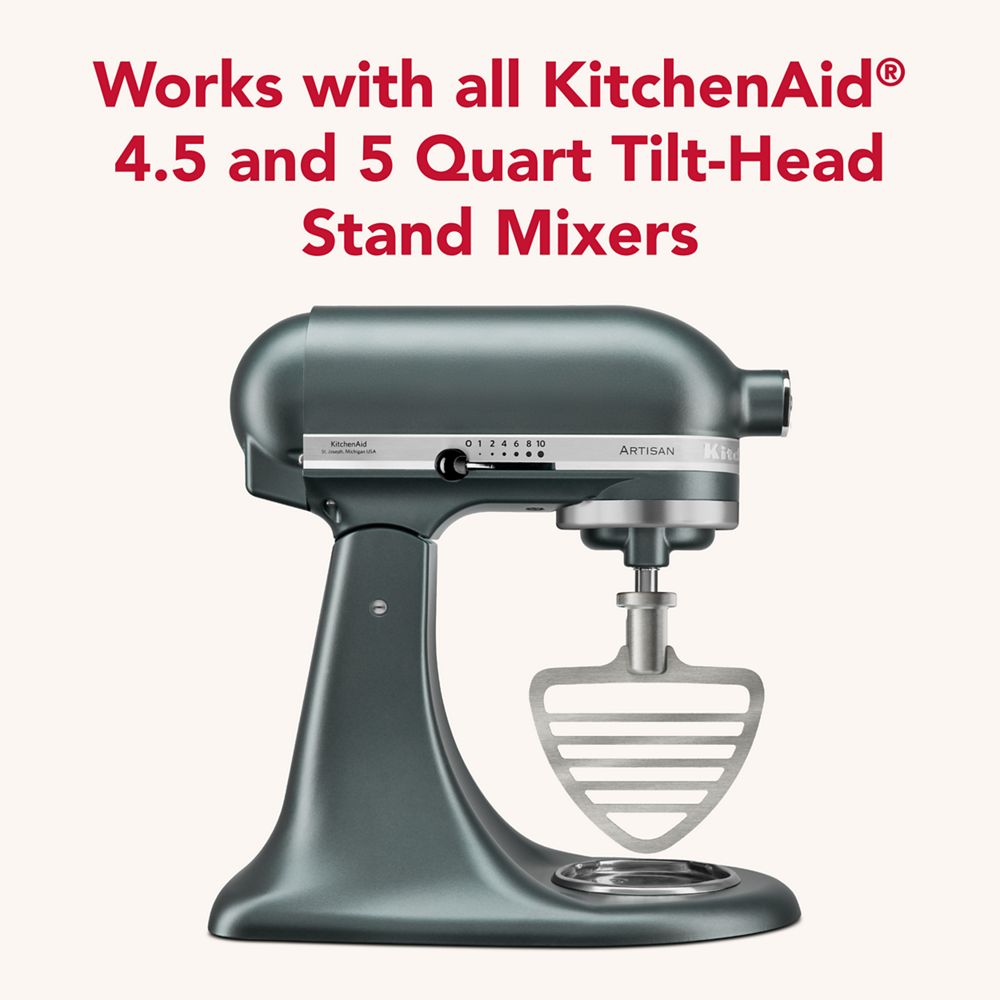 Durable stainless pastry beater for select KitchenAid® tilt-head stand mixers