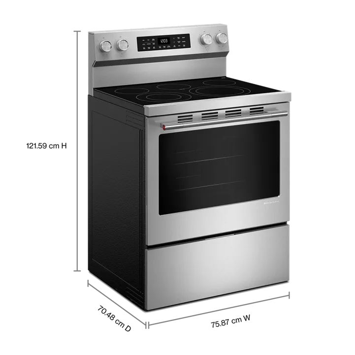 5.3 Cu. Ft. Smart Freestanding Electric Range with Convection