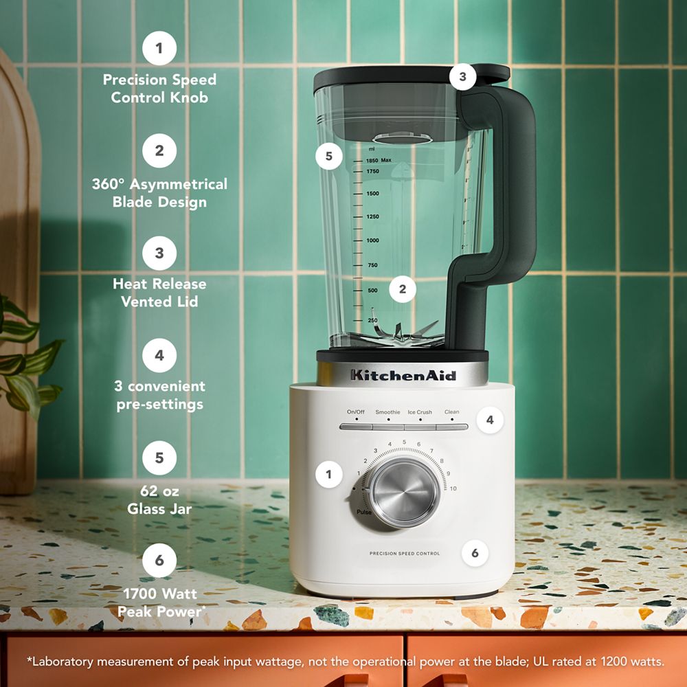 KitchenAid® Pure Power Blender with 62oz Glass Jar
