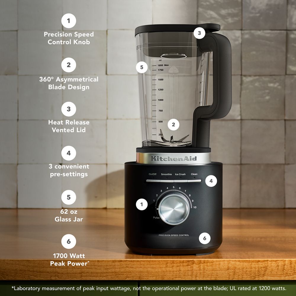 KitchenAid® Pure Power Blender with 62oz Glass Jar
