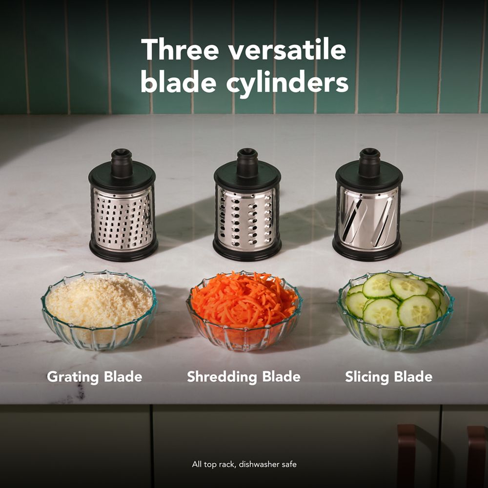 Trancheur, râpe et hachoir sans fil KitchenAid Go™ – Pile non comprise
