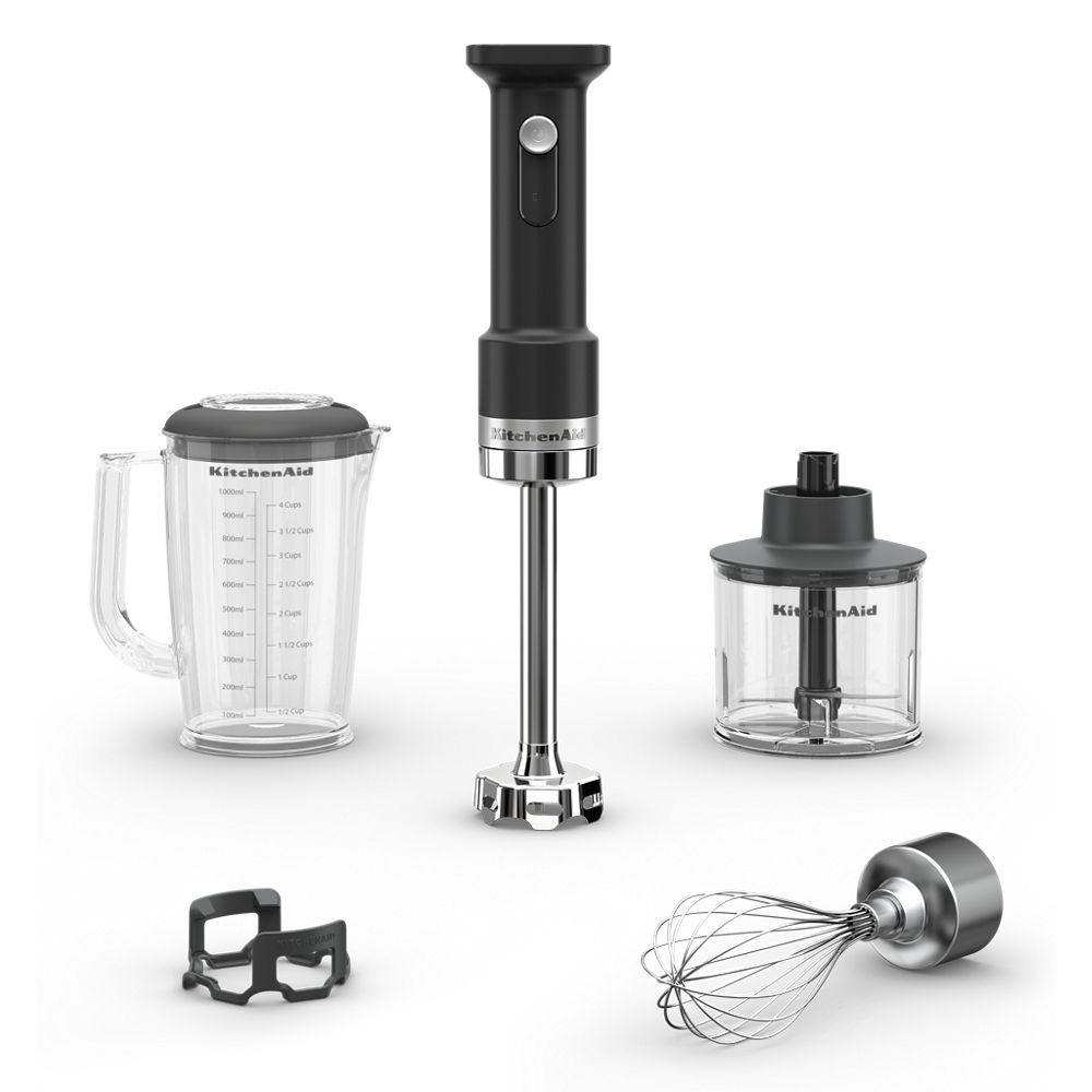 Mélangeur à main KitchenAid Go™ sans fil avec accessoires - Pile vendue séparément