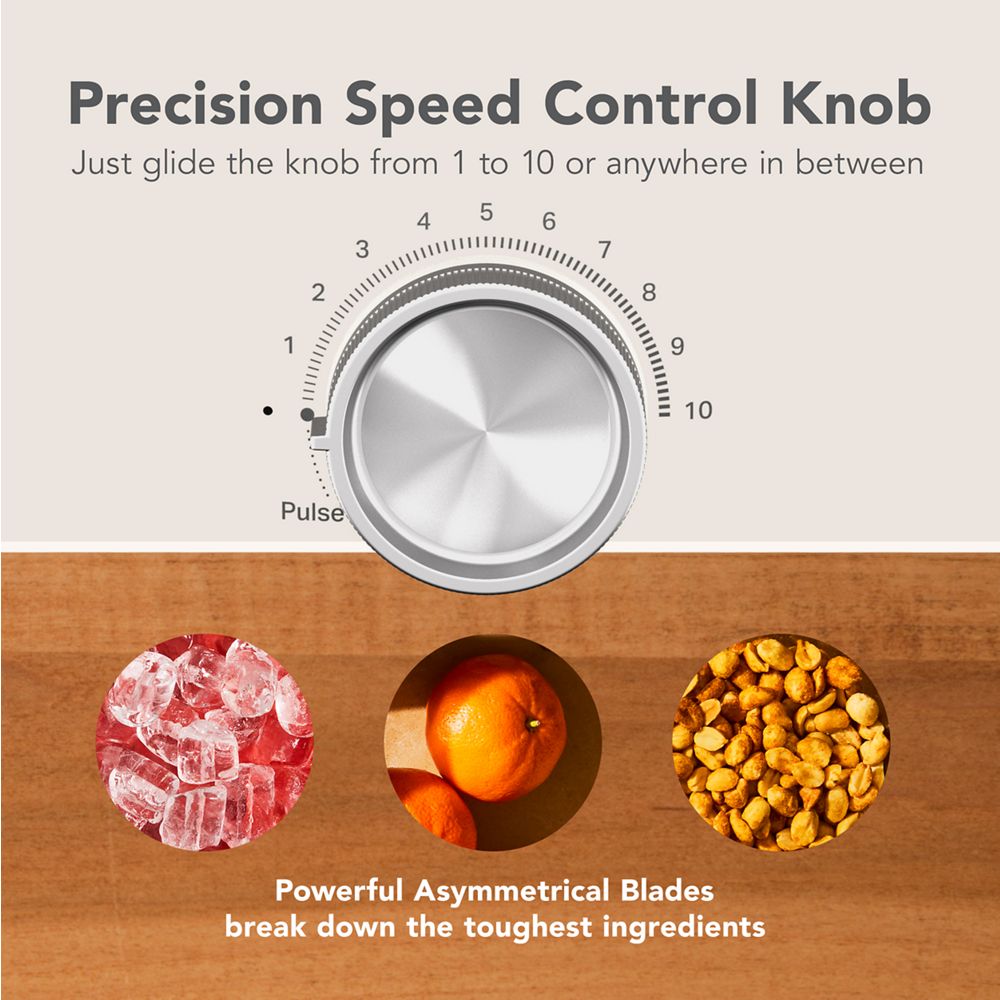 KitchenAid® Pure Power Blender with a 68oz Tritan™ jar  and a 62oz glass jar