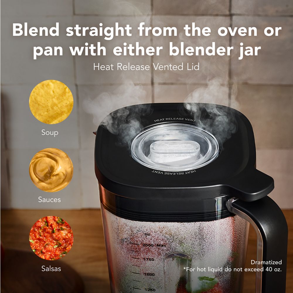 KitchenAid® Pure Power Blender with a 68oz Tritan™ jar  and a 62oz glass jar