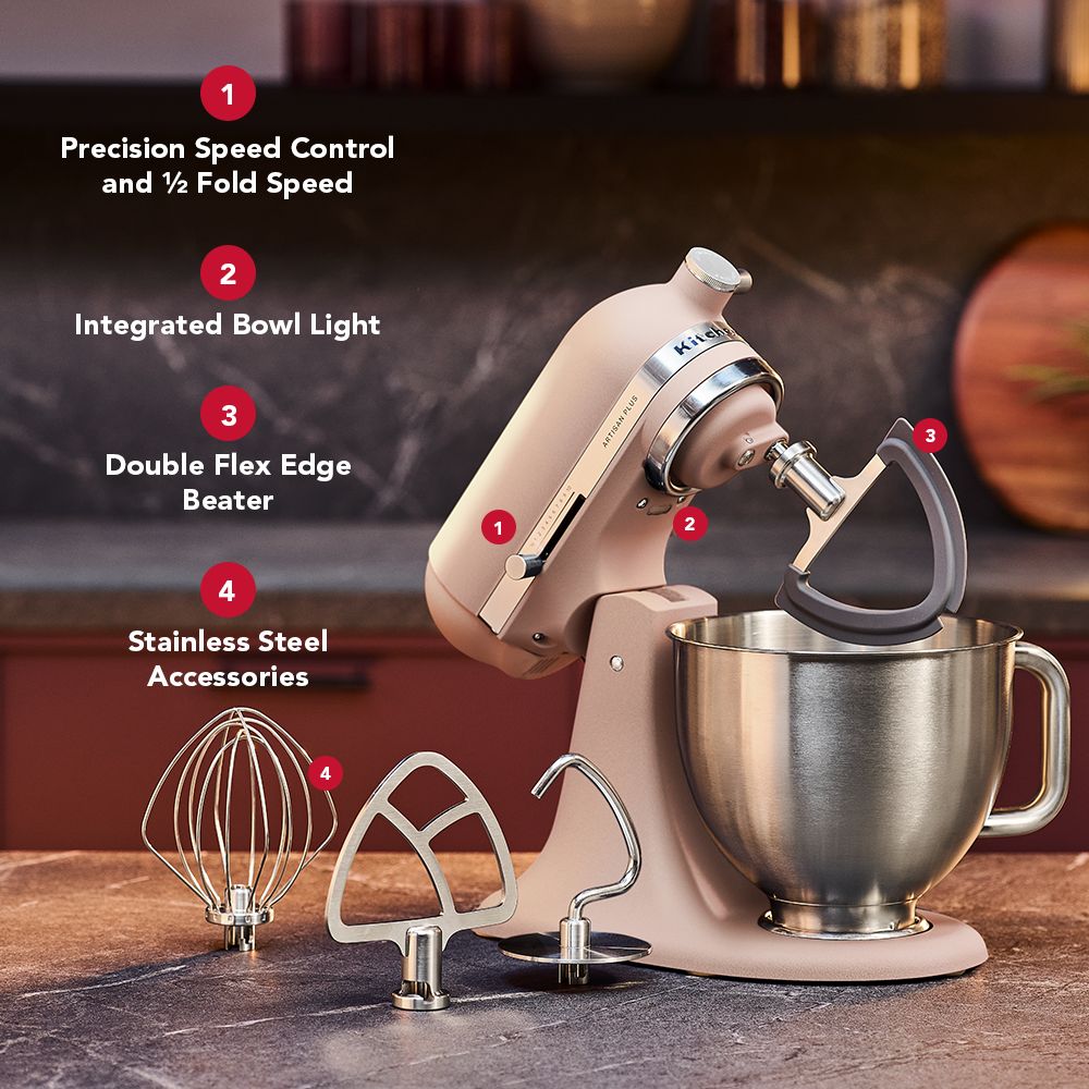 KitchenAid® Artisan Plus Mixer - Feather Pink | KitchenAid CA