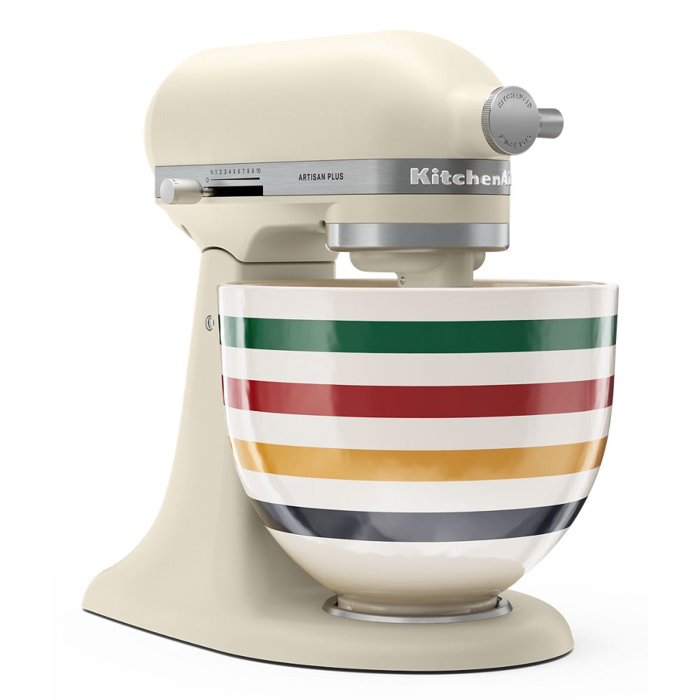 Batteur sur socle à tête inclinable KitchenAid® Artisan® Plus avec rayures de La Baie d'Hudson™