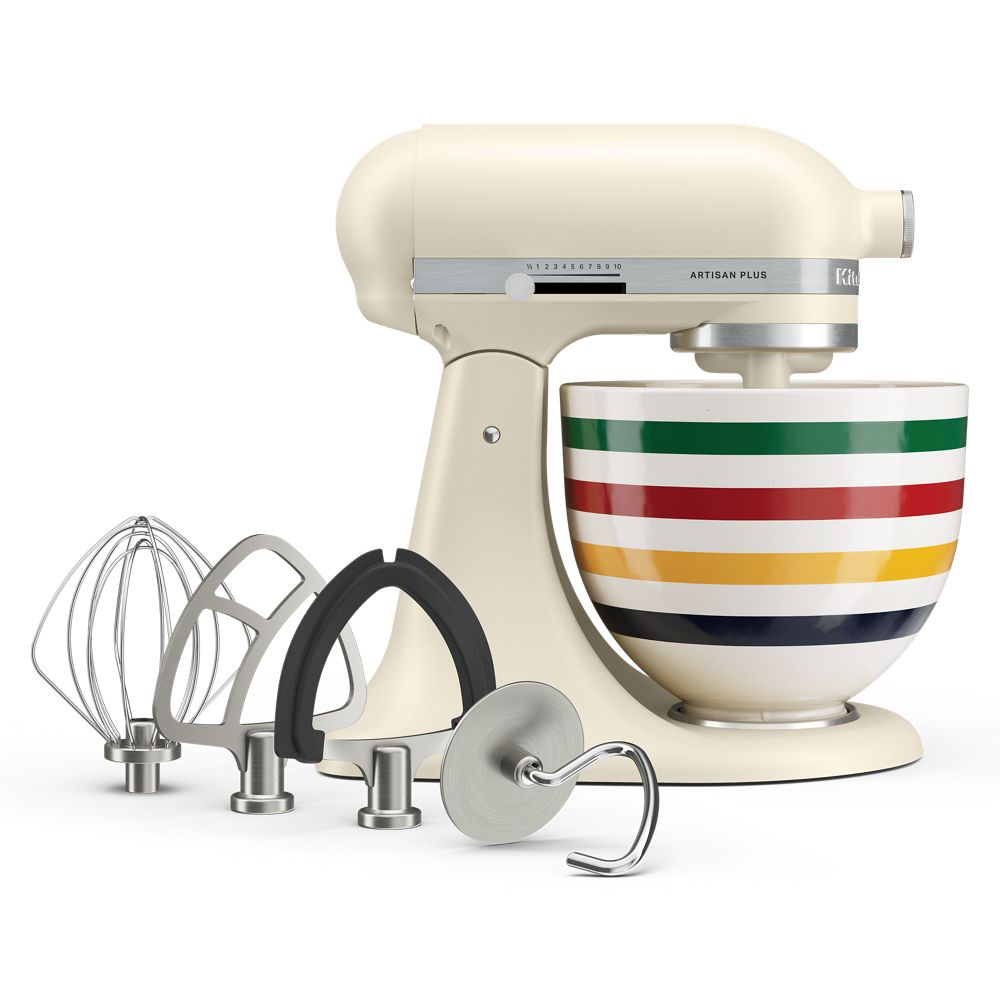 Batteur sur socle à tête inclinable KitchenAid® Artisan® Plus avec rayures de La Baie d'Hudson™