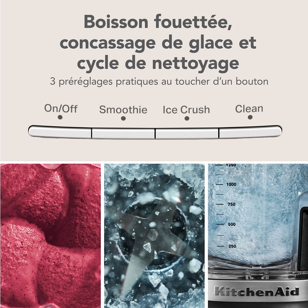 Mélangeur Pure Puissance KitchenAid® avec pichet individuel