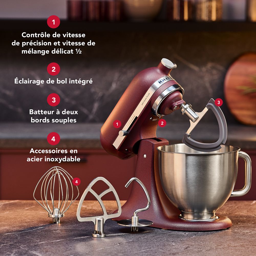 Batteur sur socle KitchenAid® Artisan Plus