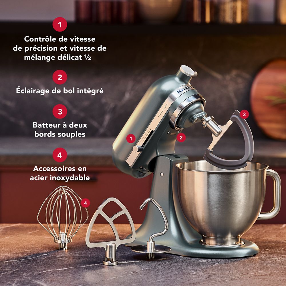 Batteur sur socle KitchenAid® Artisan Plus