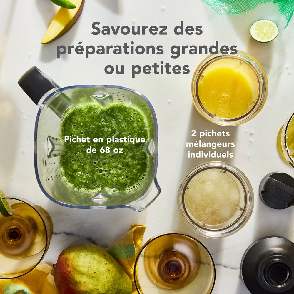 Mélangeur Pure Puissance KitchenAid® avec 2 pichets individuels