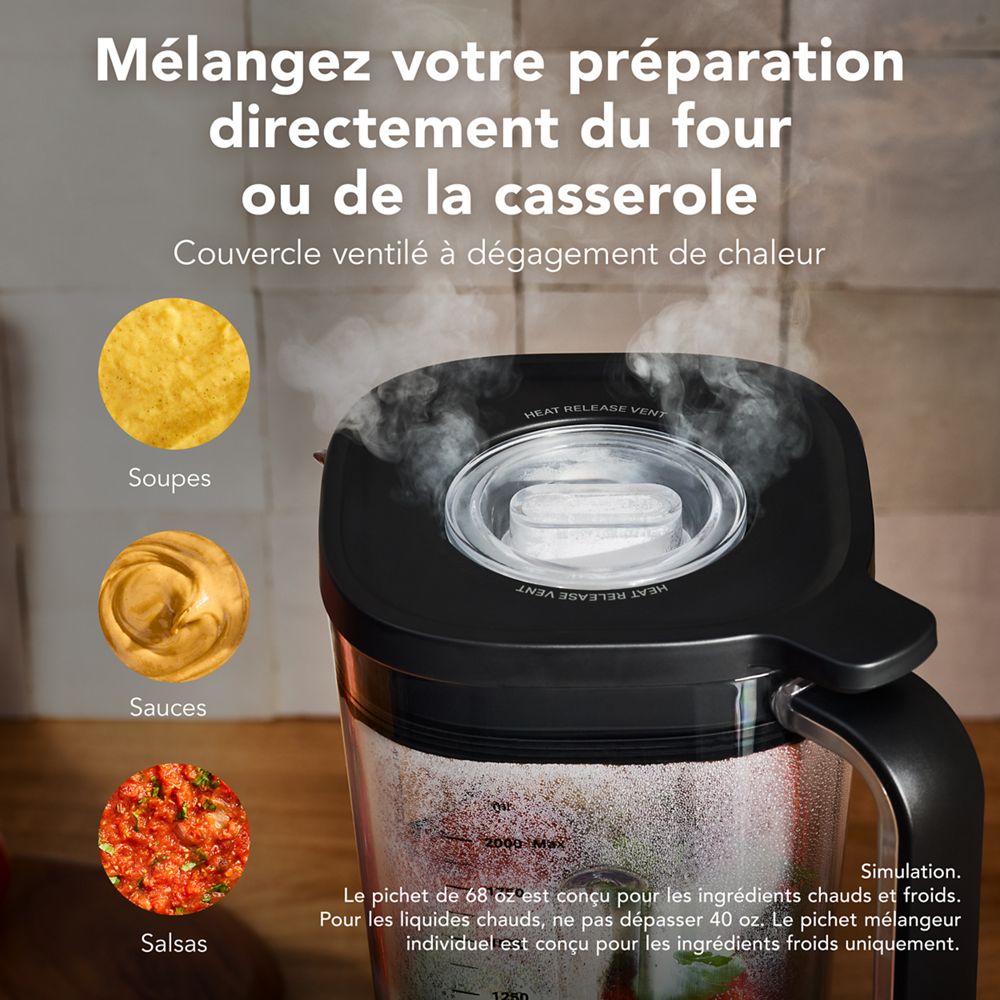 Mélangeur Pure Puissance KitchenAid® avec pichet individuel