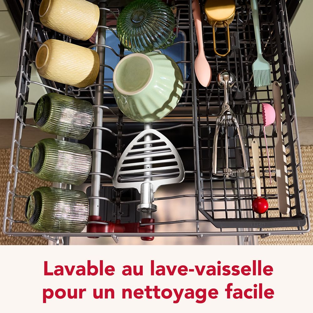 Batteur à pâtisserie durable en acier inoxydable pour certains batteurs sur socle KitchenAid® à tête inclinable