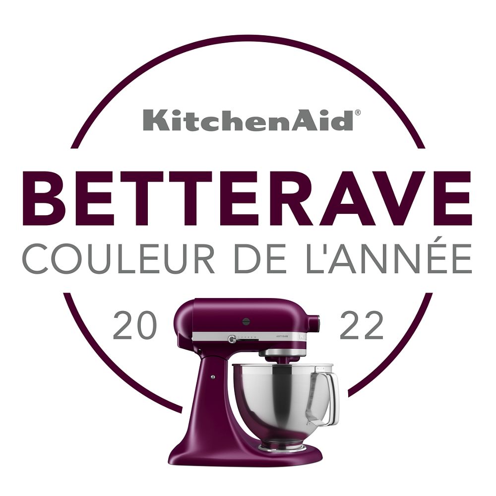 Batteur sur socle de la couleur de l'année 2022, Betterave